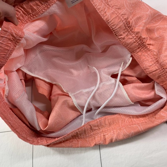 Vineyard Vines Shorts Mens XL Coral Orange Tropical Swim Trunks Lined Beach Pool - Picture 5 of 11